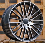 Alu kola Racing Line I0341, 19x8.5 5x112 ET35.5, černá + leštění (zátěžová)