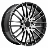 Alu kola Racing Line I0341, 19x8.5 5x112 ET35.5, černá + leštění (zátěžová)