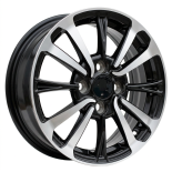 Alu kola Racing Line I0360, 14x5.5 4x100 ET40, černá + leštění
