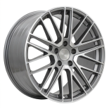 Alu kola Racing Line I0375, 21x11.5 5x130 ET67, šedivá + leštění (zátěžová)