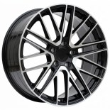 Alu kola Racing Line I0375, 21x9.5 5x130 ET69, černá + leštění (zátěžová)
