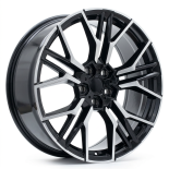 Alu kola Racing Line I0405, 20x9.5 5x112 ET38, černá + leštění