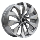 Alu kola Racing Line I1139, 19x8 5x112 ET41, šedivá + leštění