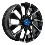 Alu kola Racing Line I2102, 16x6.5 4x100 ET37, černá + leštění