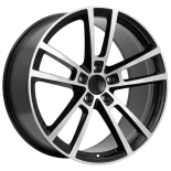 Alu kola Racing Line I3081F, 22x11.5 5x130 ET61, černá + leštění (zátěžová)