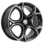 Alu kola Racing Line I5162, 18x8 5x112 ET45, černá matná + leštění