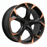 Alu kola Racing Line I5163, 18x8 5x112 ET45, černá matná + měděná barva leštění