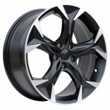 Alu kola Racing Line I5163, 20x8.5 5x112 ET40, černá matná + leštění