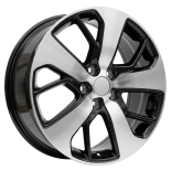 Alu kola Racing Line I5390, 18x7.5 5x114.3 ET52.5, černá + leštění