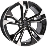 Alu kola Racing Line I5493, 20x9 5x112 ET30, černá + leštění