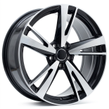 Alu kola Racing Line I5553, 19x8.5 5x112 ET40, černá + leštění