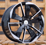 Alu kola Racing Line I5579, 19x8 5x112 ET45, černá + leštění