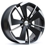 Alu kola Racing Line I5579, 19x8 5x112 ET45, černá matná + leštění