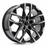 Alu kola Racing Line I5592, 22x10.5 5x112 ET43, černá + leštění (zátěžová)