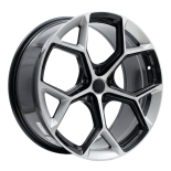 Alu kola Racing Line I5598, 20x9 5x112 ET35, stříbrná + černá lesklá (zátěžová)