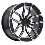 Alu kola Racing Line I5619, 20x8.5 5x112 ET25, černá matná + leštění (zátěžová)
