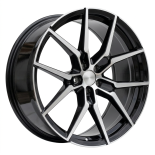 Alu kola Racing Line I5628, 21x9 5x108 ET38.5, černá + leštění (zátěžová)