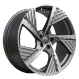Alu kola Racing Line I5639, 20x9 5x112 ET38, šedivá matná + leštění