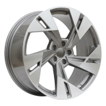 Alu kola Racing Line I5640, 19x8 5x112 ET45, šedivá + leštění