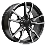 Alu kola Racing Line I5662, 18x7.5 5x112 ET45, černá matná + leštění