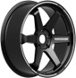 Alu kola Racing Line I6966, 16x7 4x100 ET38, černá matná s červenou linkou