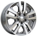 Alu kola Racing Line IN3516F, 16x6 5x114.3 ET50, šedivá + leštění (zátěžová)