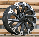 Alu kola Racing Line IN3519F, 18x7.5 5x112 ET52, černá matná + leštění (zátěžová)