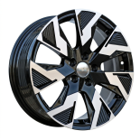 Alu kola Racing Line IN3521F, 17x7 5x114.3 ET45, černá + leštění (zátěžová)