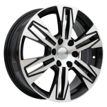 Alu kola Racing Line IN3606F, 17x6.5 6x120 ET50, černá + leštění (zátěžová)