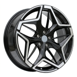 Alu kola Racing Line IN3635F, 19x7.5 5x108 ET50, černá + leštění
