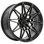 Alu kola Racing Line IN3650F, 21x10.5 5x112 ET20, černá + tmavé leštění (zátěžová)