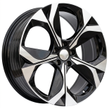Alu kola Racing Line IN3653F, 20x8 5x112 ET41, černá + leštění