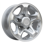 Alu kola Racing Line JT296, 16x7 5x150 ET, stříbrná + leštění