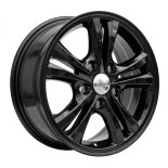 Alu kola Racing Line L1061, 15x6 5x114.3 ET42, černá lesklá
