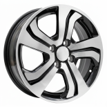 Alu kola Racing Line L1236, 15x6 4x100 ET53, černá + leštění