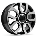 Alu kola Racing Line L1291, 17x7 5x98 ET41, černá + leštění