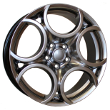 Alu kola Racing Line L1432, 18x7.5 5x110 ET41, titanová metalíza