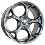 Alu kola Racing Line L1664, 17x7.5 5x110 ET33, šedivá
