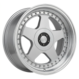 Alu kola Racing Line L2585, 17x9 10x112 ET20, stříbrná + leštěný límec (zátěžová)