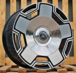 Alu kola Racing Line LTRGW105, 23x10 5x130 ET30, černá + leštění (zátěžová)
