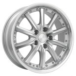Alu kola Racing Line LU158, 15x6.5 5x105 ET39, stříbrná + leštění