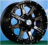 Alu kola Racing Line LU406, 20x9 10x139 ET-12, černá lesklá (zátěžová)