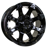 Alu kola Racing Line QC816, 17x8.5 10x127 ET0, černá lesklá