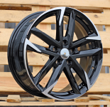 Alu kola Racing Line SF501, 18x7 5x114.3 ET50, černá + leštění