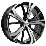 Alu kola Racing Line SF503, 19x7.5 5x108 ET50.5, černá + leštění