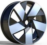 Alu kola Racing Line SR402, 20x9 5x108 ET58.5, černá + leštění (zátěžová)