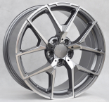 Alu kola Racing Line XE137, 20x9.5 5x112 ET35, šedivá + leštění