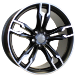 Alu kola Racing Line XE169, 20x9.5 5x120 ET40, černá matná + leštění