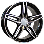 Alu kola Racing Line XE225, 18x8 5x112 ET43, černá + leštění