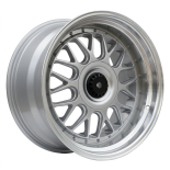 Alu kola Racing Line XE244, 19x11 5x120 ET25, stříbrná + leštěný límec